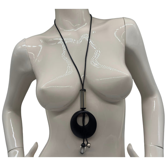 Halskette Aluna Noir (schwarz transparent)