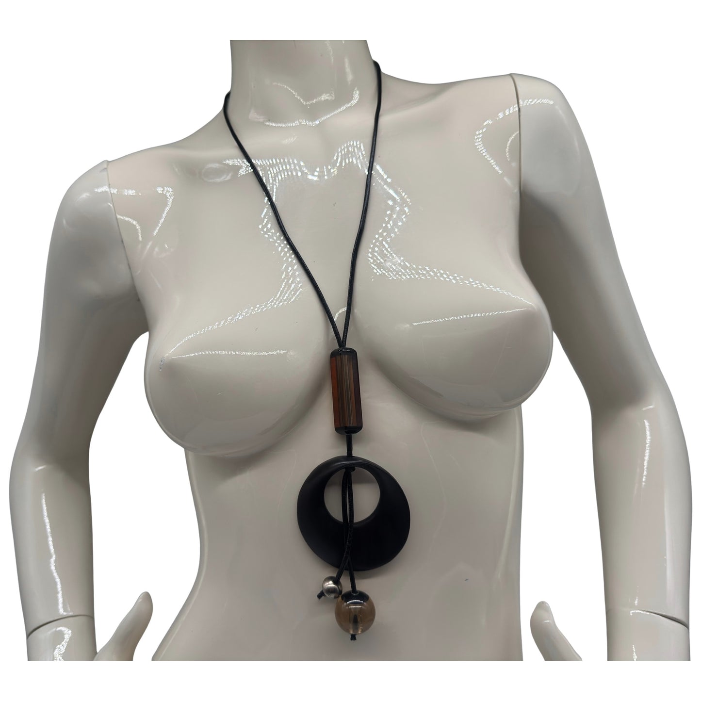 Halskette Aluna Noir (schwarz transparent)