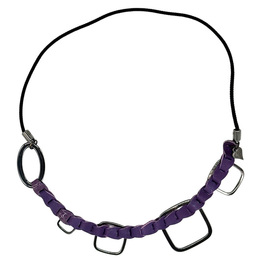 Halskette Linea Metallica (flieder)