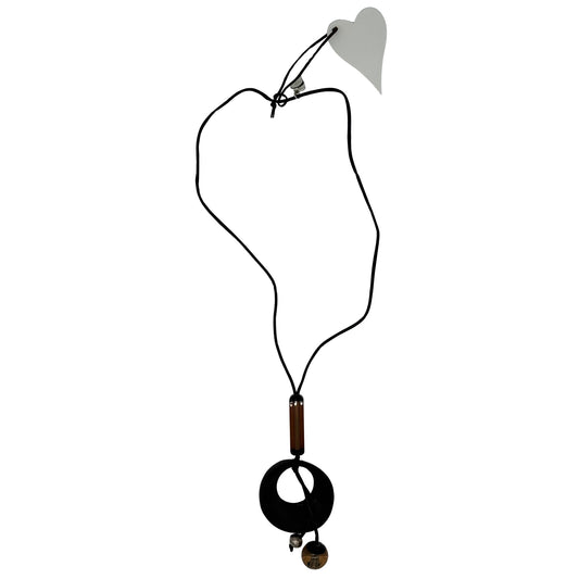 Halskette Aluna Noir (schwarz bernstein)