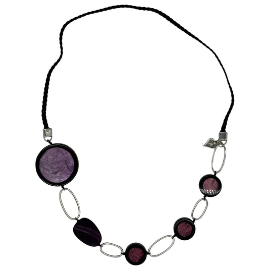 Halskette Luminara Capiz (flieder)